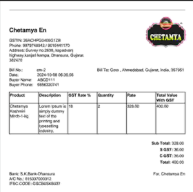 Chetamya (Billing App)